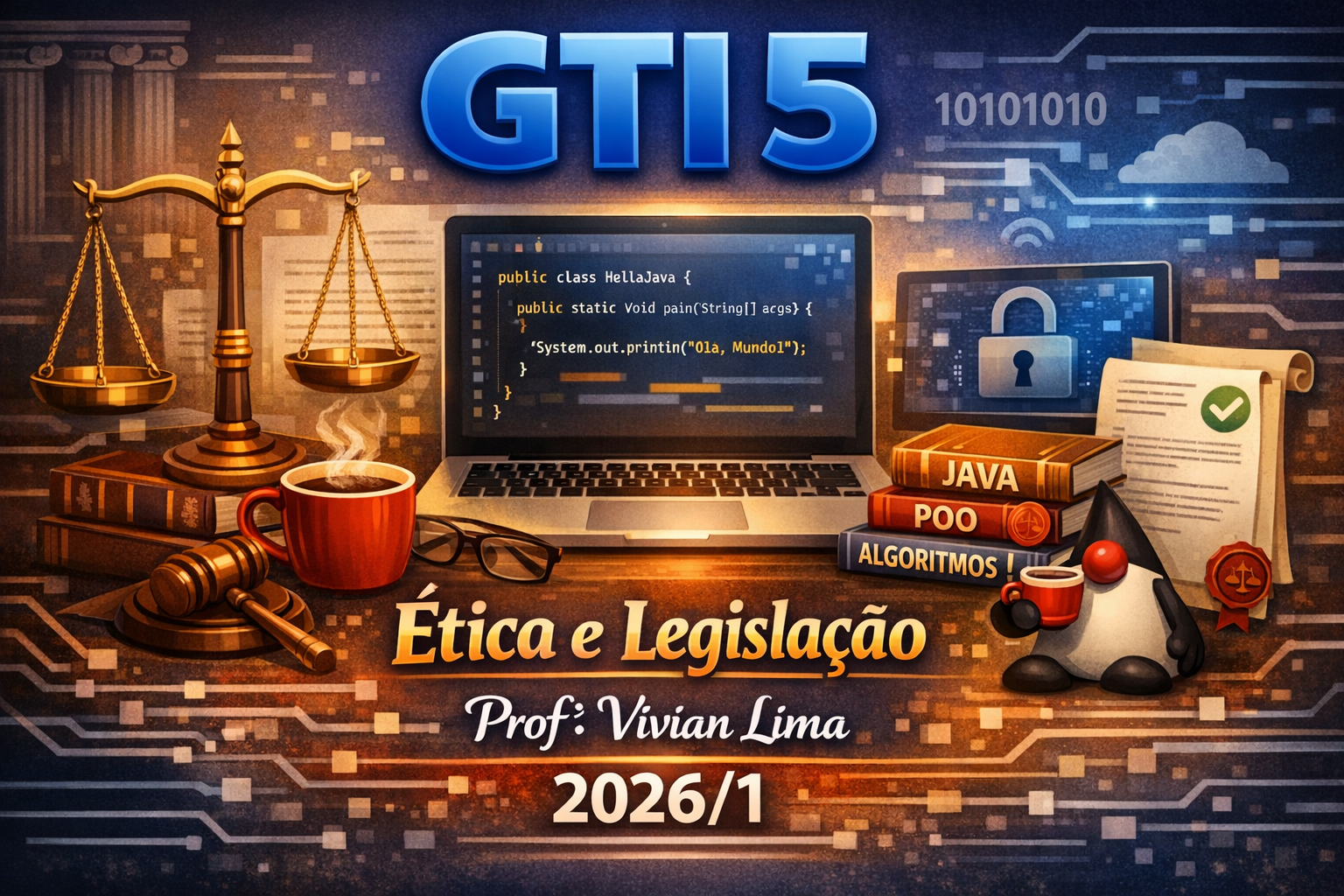 028964 - Ética e Legislação - 2026/1:Tecnologia em Gestão da Tecnologia da Informação, Tecnologia, 5º Período, Matriz 249, Turno Noturno (2026)