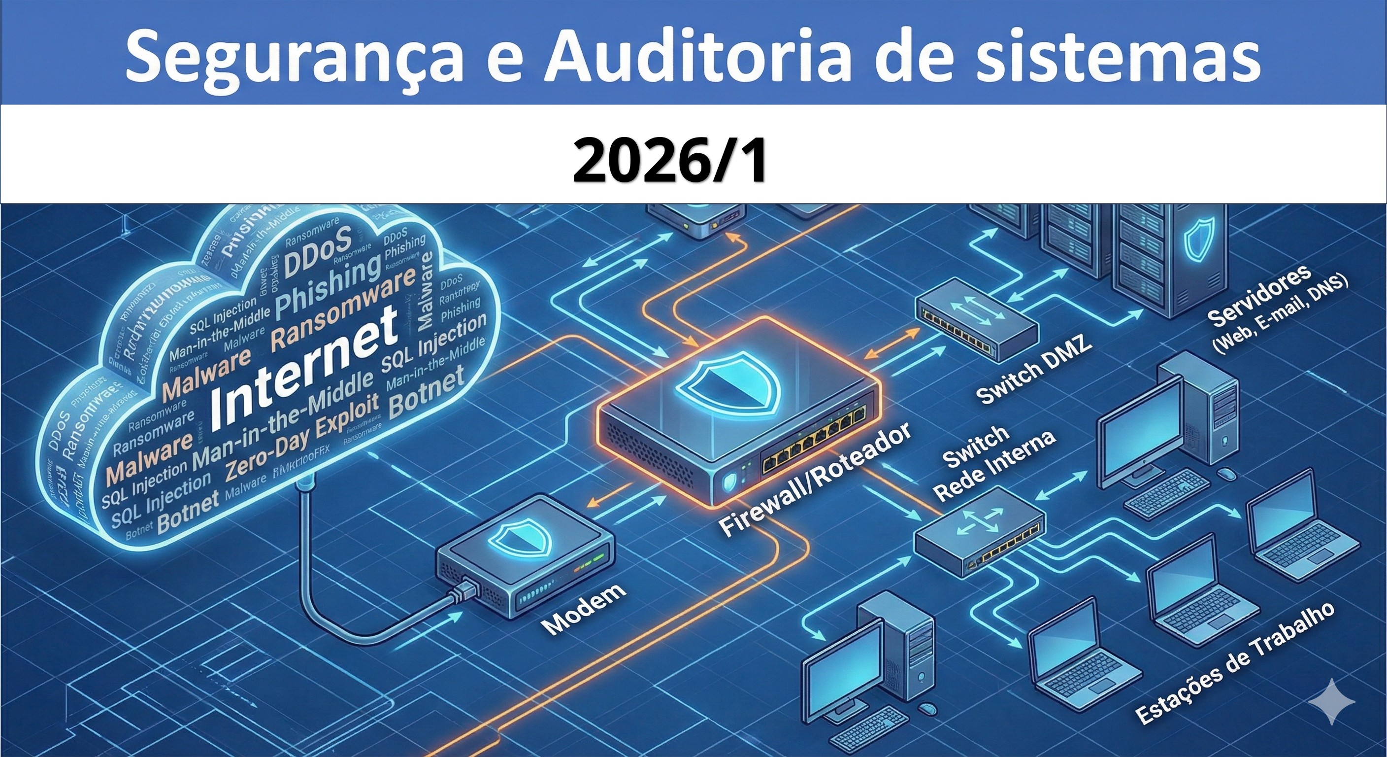 030020 - Segurança e Auditoria de Sistemas - 2026/1:Bacharelado em Ciência da Computação, Bacharelado, 5º Período, Matriz 353, Turno Noturno (2026)