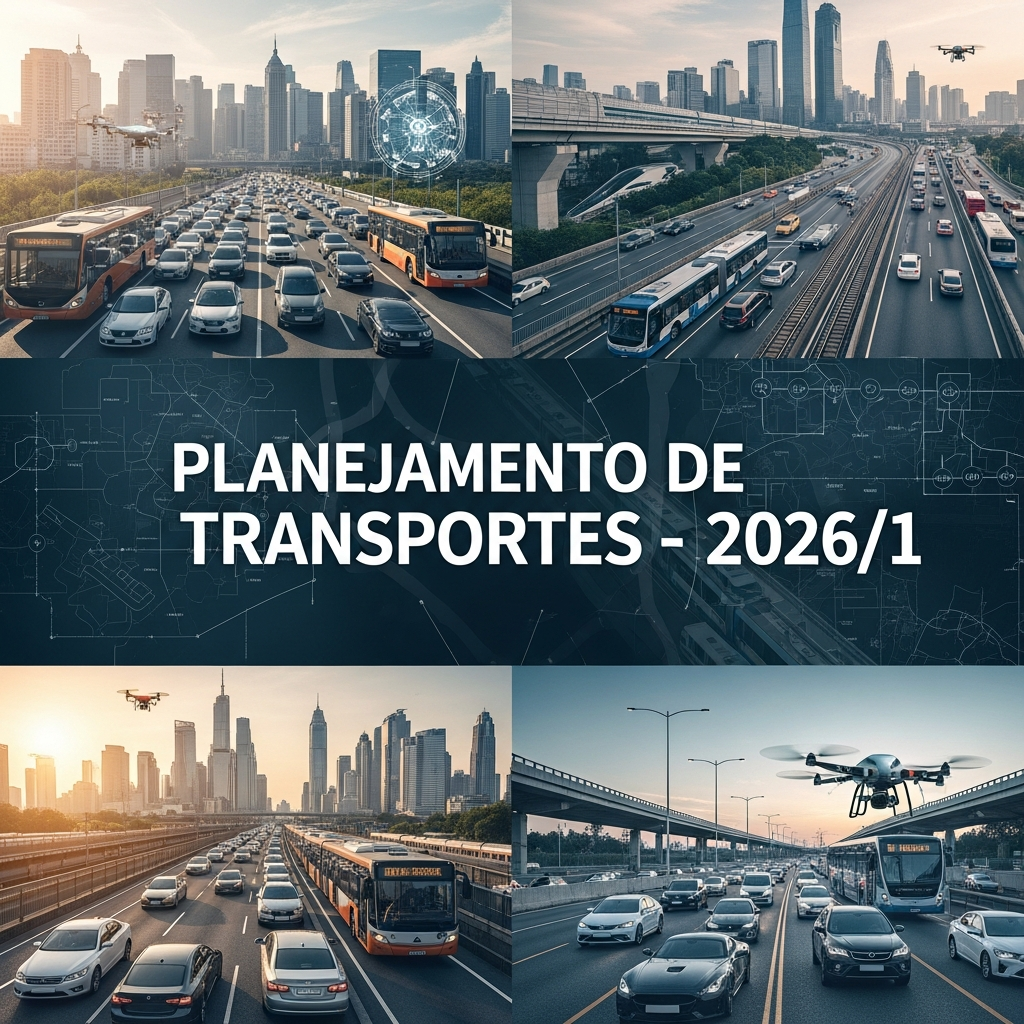 030074 - Planejamento de Transportes - 2026/1:Bacharelado em Engenharia Civil, Bacharelado, 7º Período, Matriz 355, Turno Matutino (2026)