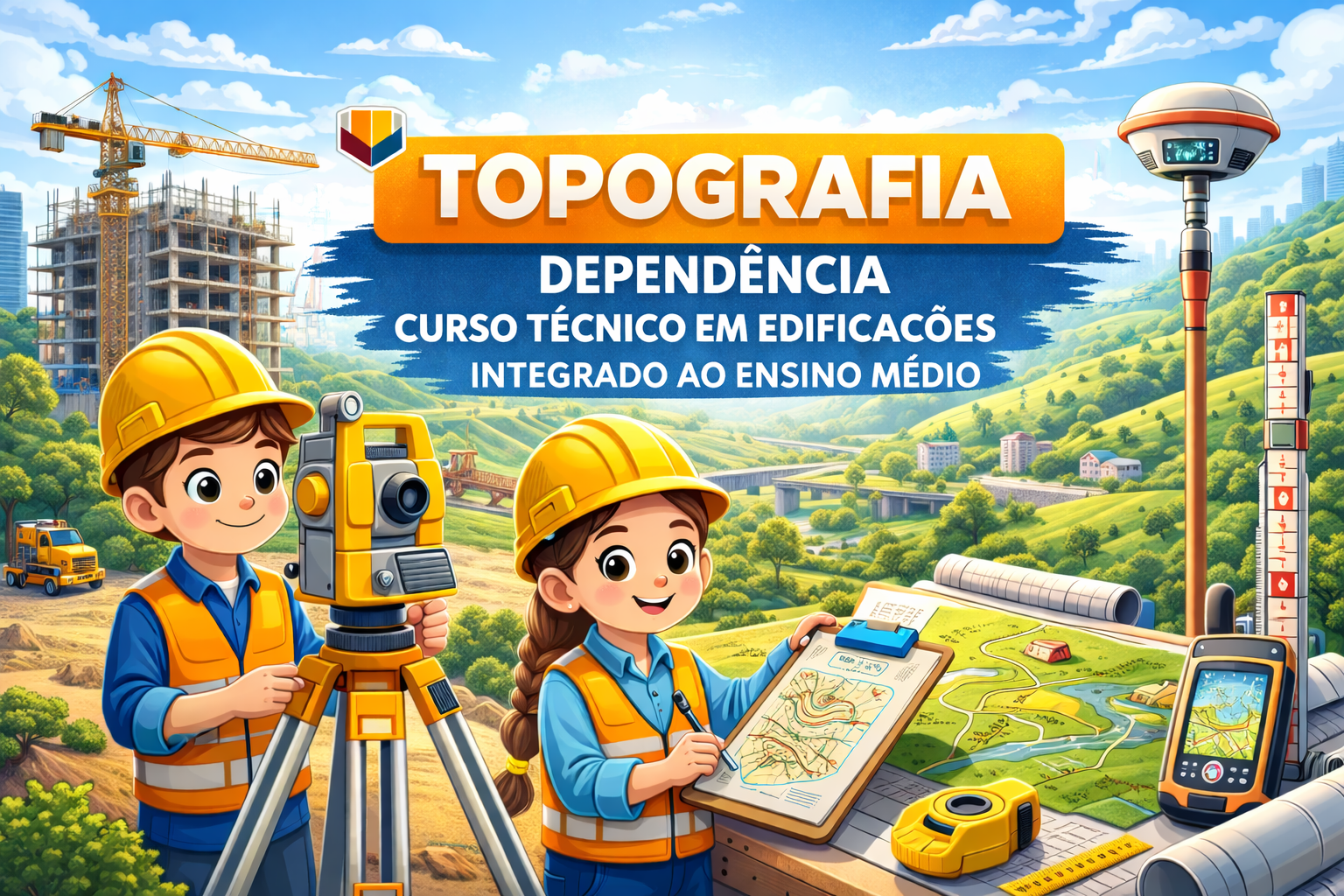 030503 - Topografia - 2026/1:Técnico em Edificações Integrado ao Ensino Médio, Integrado, 1º Período, Matriz 344, Turno Integral (2026)