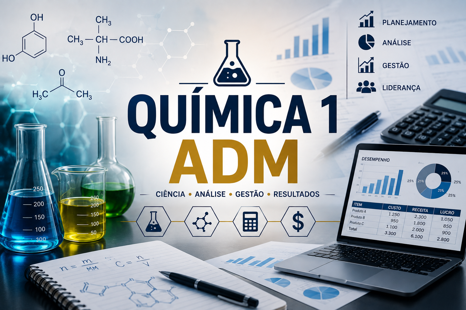 026407 - Química - 2026/1:Técnico em Administração Integrado ao Ensino Médio, Integrado, 1º Período, Matriz 233, Turno Integral (2026)