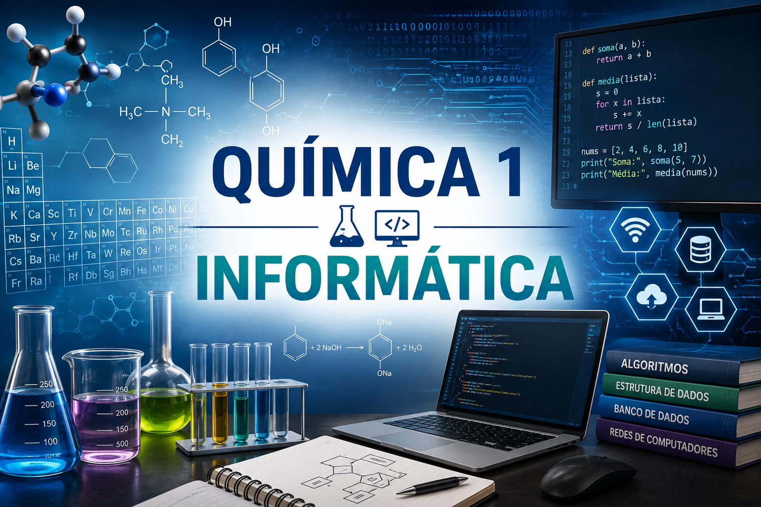 026514 - Química - 2026/1:Técnico em Informática para Internet Integrado ao Ensino Médio, Integrado, 1º Período, Matriz 232, Turno Integral (2026)