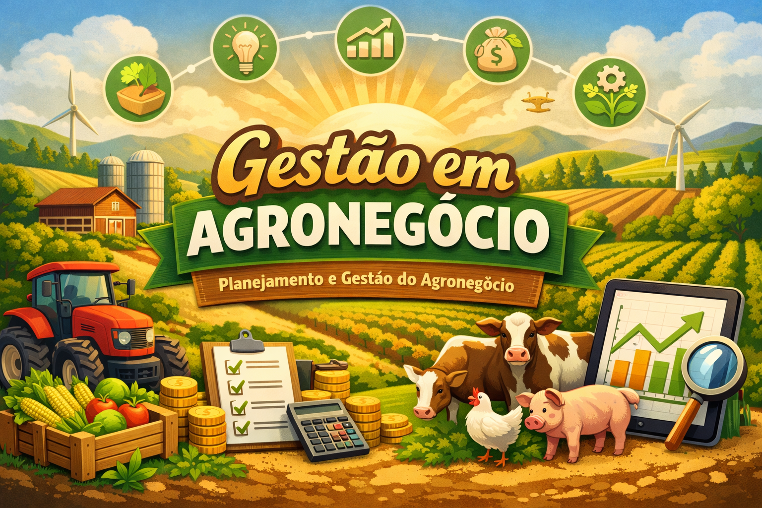 026767 - Gestão em Agronegócio - 2026/1:Bacharelado em Zootecnia, Bacharelado, 7º Período, Matriz 149, Turno Integral (2026)