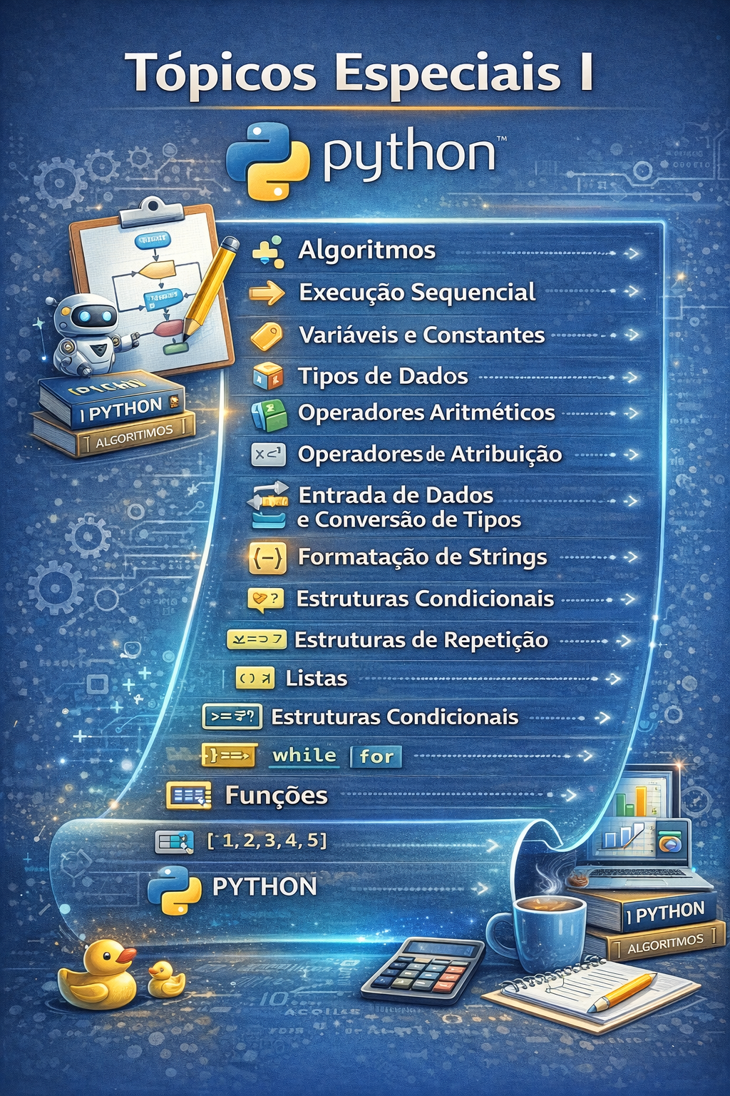 027968 - Tópicos Especiais I - 2026/1:Técnico em Inteligência Artificial Integrado ao Ensino Médio - Hidrolândia, Integrado, 1º Período, Matriz 560, Turno Matutino (2026)