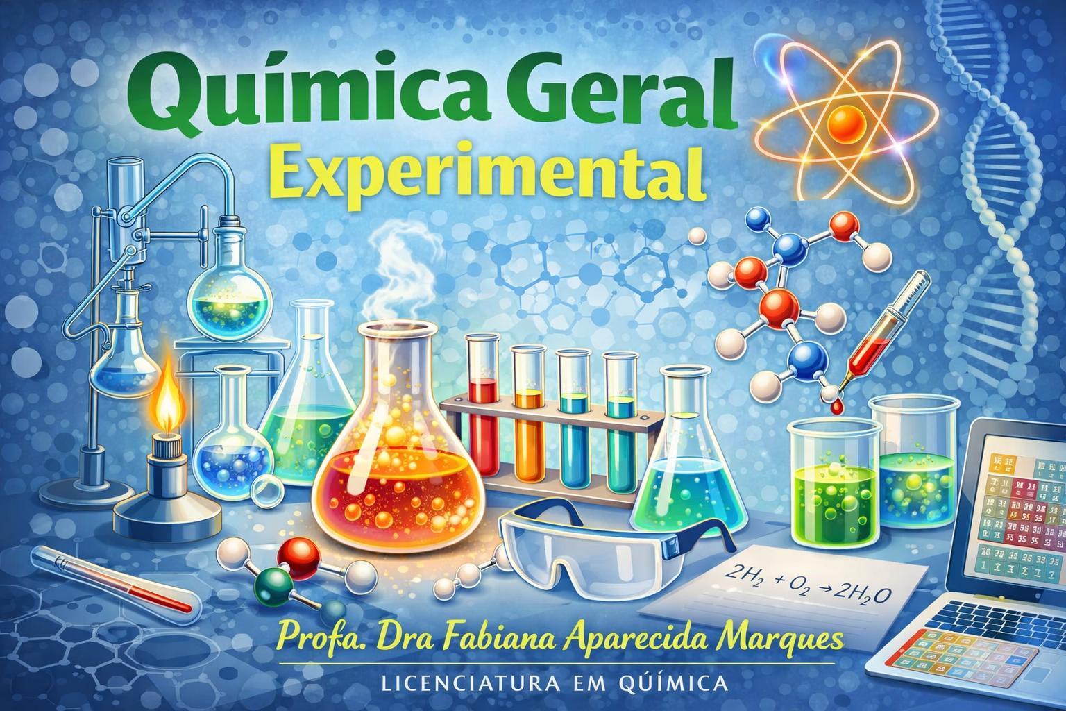 029504 - Química Geral Experimental I - 2026/1:Licenciatura em Química, Licenciatura, 1º Período, Matriz 597, Turno Noturno (2026)