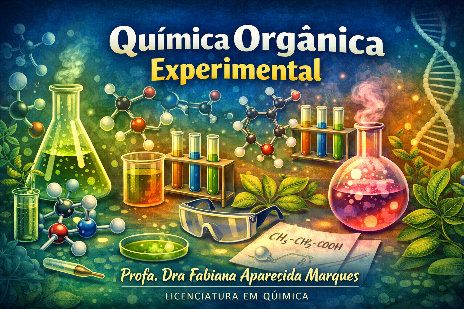 029511 - Química Orgânica Experimental - 2026/1:Licenciatura em Química, Licenciatura, 3º Período, Matriz 597, Turno Noturno (2026)