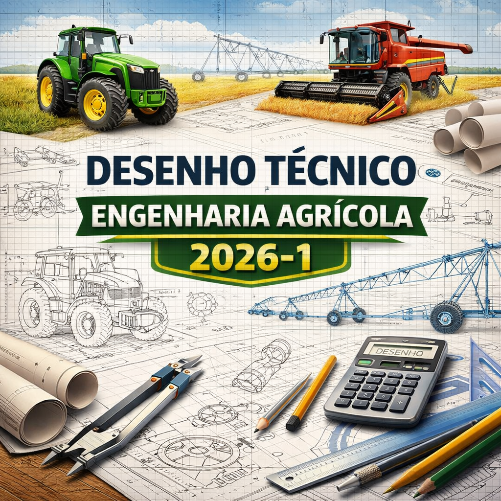 028874 - Desenho Técnico - 2026/1:Bacharelado em Engenharia Agrícola, Bacharelado, 1º Período, Matriz 70, Turno Integral (2026)