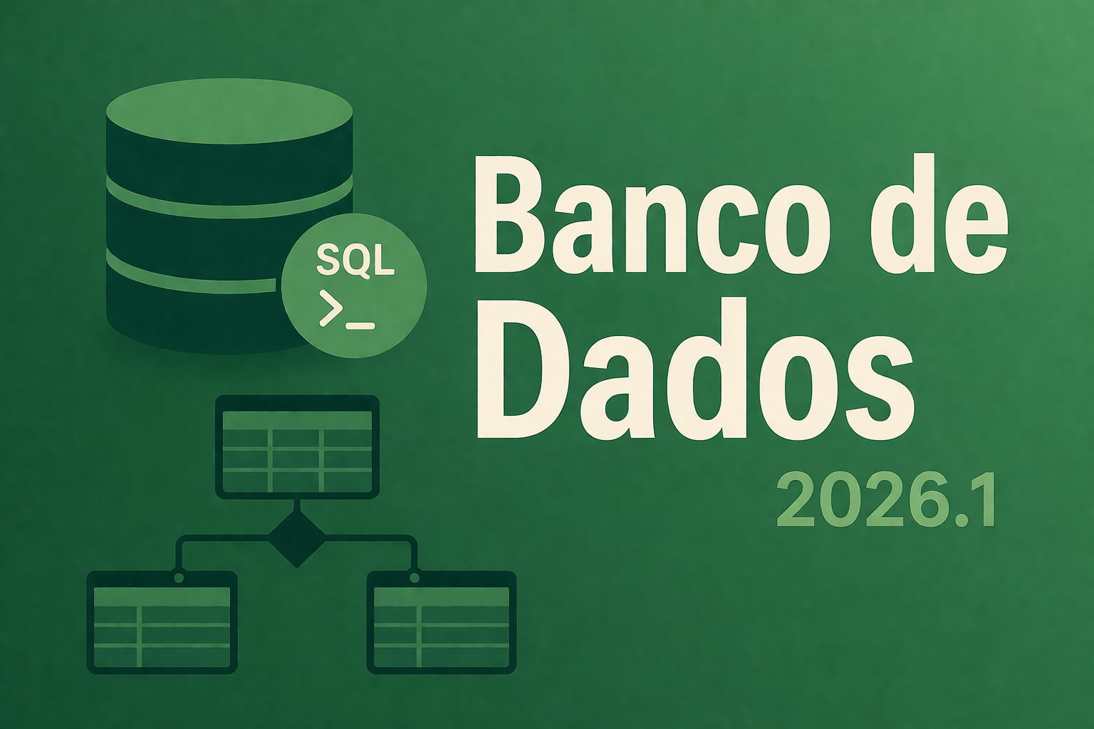 026503 - Banco de Dados - 2026/1:Técnico em Informática para Internet Integrado ao Ensino Médio, Integrado, 1º Período, Matriz 232, Turno Integral (2026)