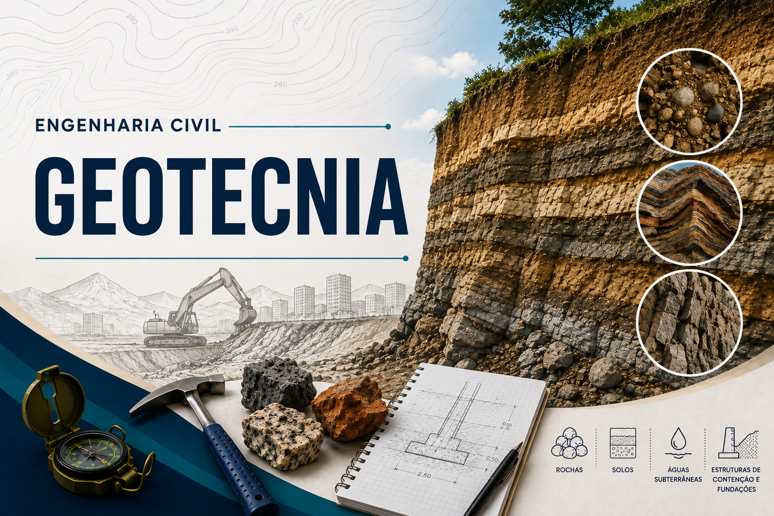 032360 - Geotecnia - 2026/2:Bacharelado em Engenharia Civil - Trindade, Bacharelado, 4º Período, Matriz 571, Turno Noturno (2026)