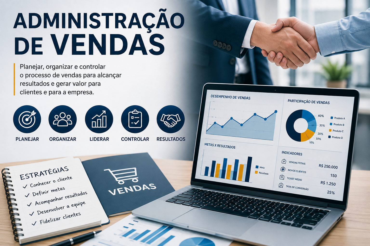 032667 - Administração de Vendas - 2026/2:Bacharelado em Administração, Bacharelado, 6º Período, Matriz 282, Turno Noturno (2026)