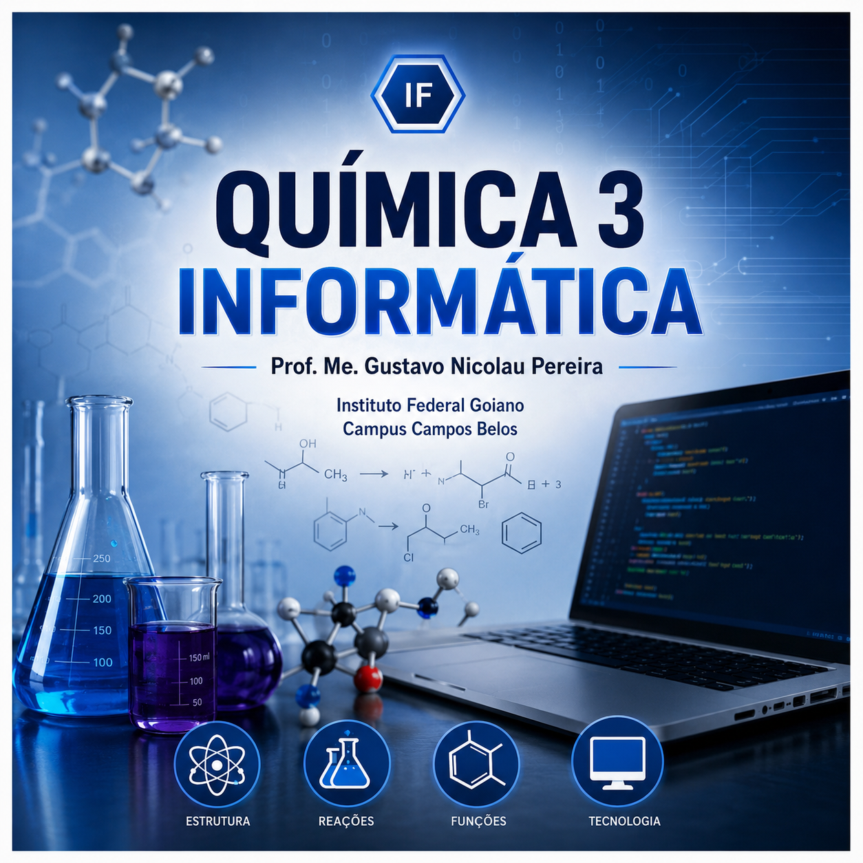 026547 - Química 3 - 2026/1:Técnico em Informática para Internet Integrado ao Ensino Médio, Integrado, 3º Período, Matriz 232, Turno Integral (2026)