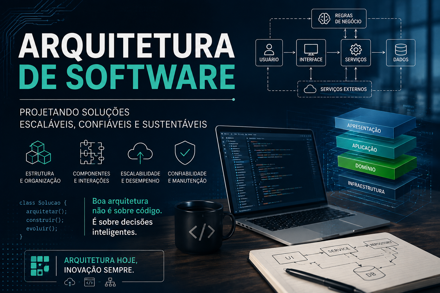 033635 - Arquitetura de Software - 2026/2:Bacharelado em Sistemas de Informação, Bacharelado, 6º Período, Matriz 277, Turno Matutino (2026)