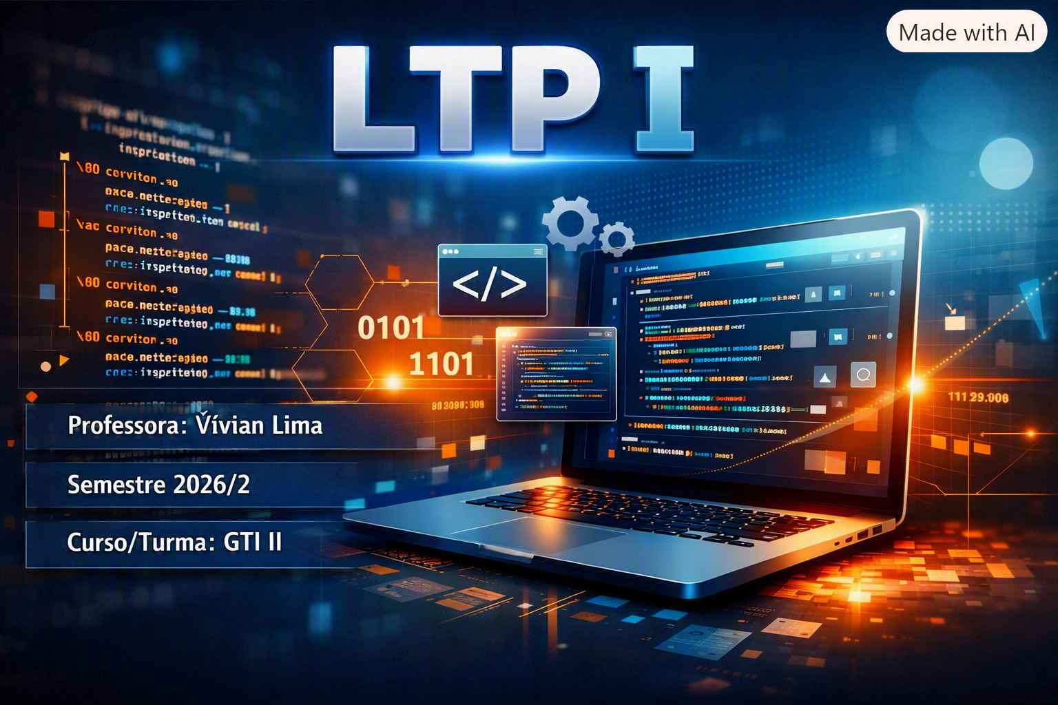 033654 - Linguagens e Técnicas de Programação I - 2026/2:Tecnologia em Gestão da Tecnologia da Informação, Tecnologia, 2º Período, Matriz 249, Turno Noturno (2026)