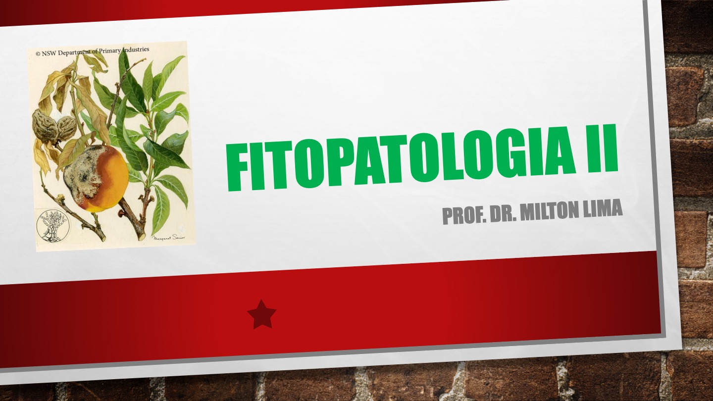 Bacharelado em Agronomia - Urutaí - 20212.01AGR20I.6 - 2021/2 ( 6º período ) - 167908 - Fitopatologia II