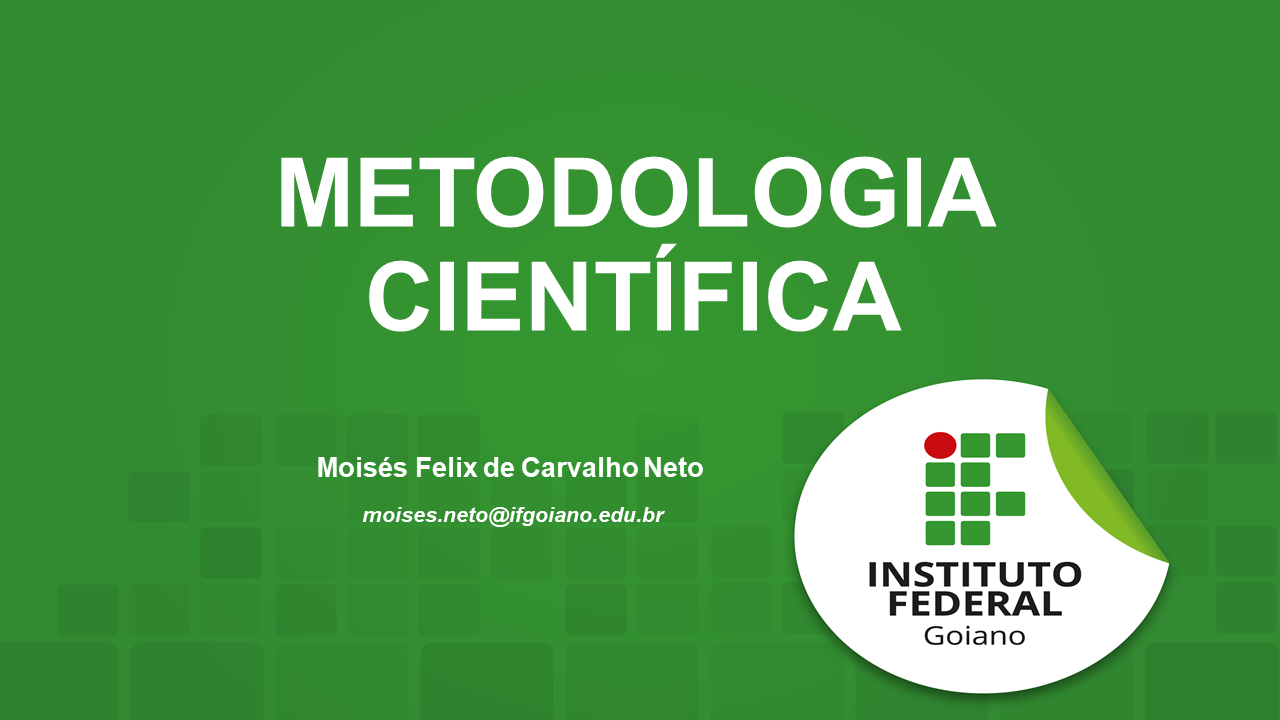 Licenciatura em Ciências Biológicas - Posse 2020/1 - 20211.07BIO22N.1N - 2021/1 ( 1º período ) - 161060 - Metodologia Científica