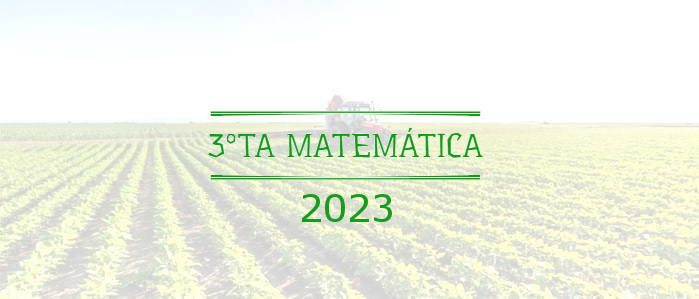 003713 - Matemática III - 2023/1:Técnico em Agropecuária Integrado ao Ensino Médio, Integrado, 3º Período, Turno Matutino (2023)