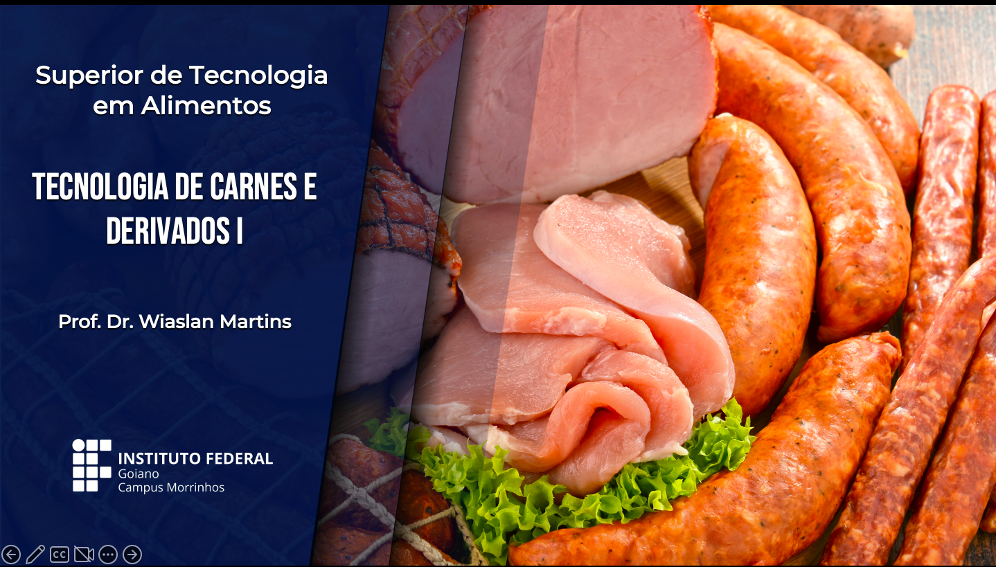 005029 - [MO.2TAL5] Tecnologia de Carnes e Derivados I - 2023/1:Tecnologia em Alimentos, Tecnologia, 5º Período, Turno Noturno (2023)
