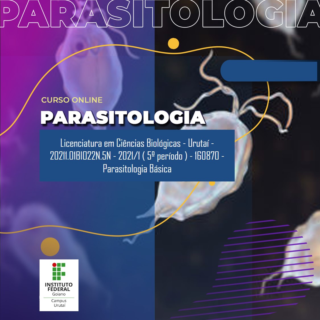 Licenciatura em Ciências Biológicas - Urutaí - 20211.01BIO22N.5N - 2021/1 ( 5º período ) - 160870 - Parasitologia Básica