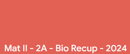 014161 - Matemática II - 2024/1:Técnico em Biotecnologia Integrado ao Ensino Médio, Integrado, 2º Período, Turno Integral (2024)